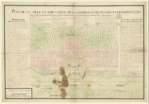 Adien Pauger and Pierre Le Blond de la Tour's plan for New Mobile (1711). National Library of France
